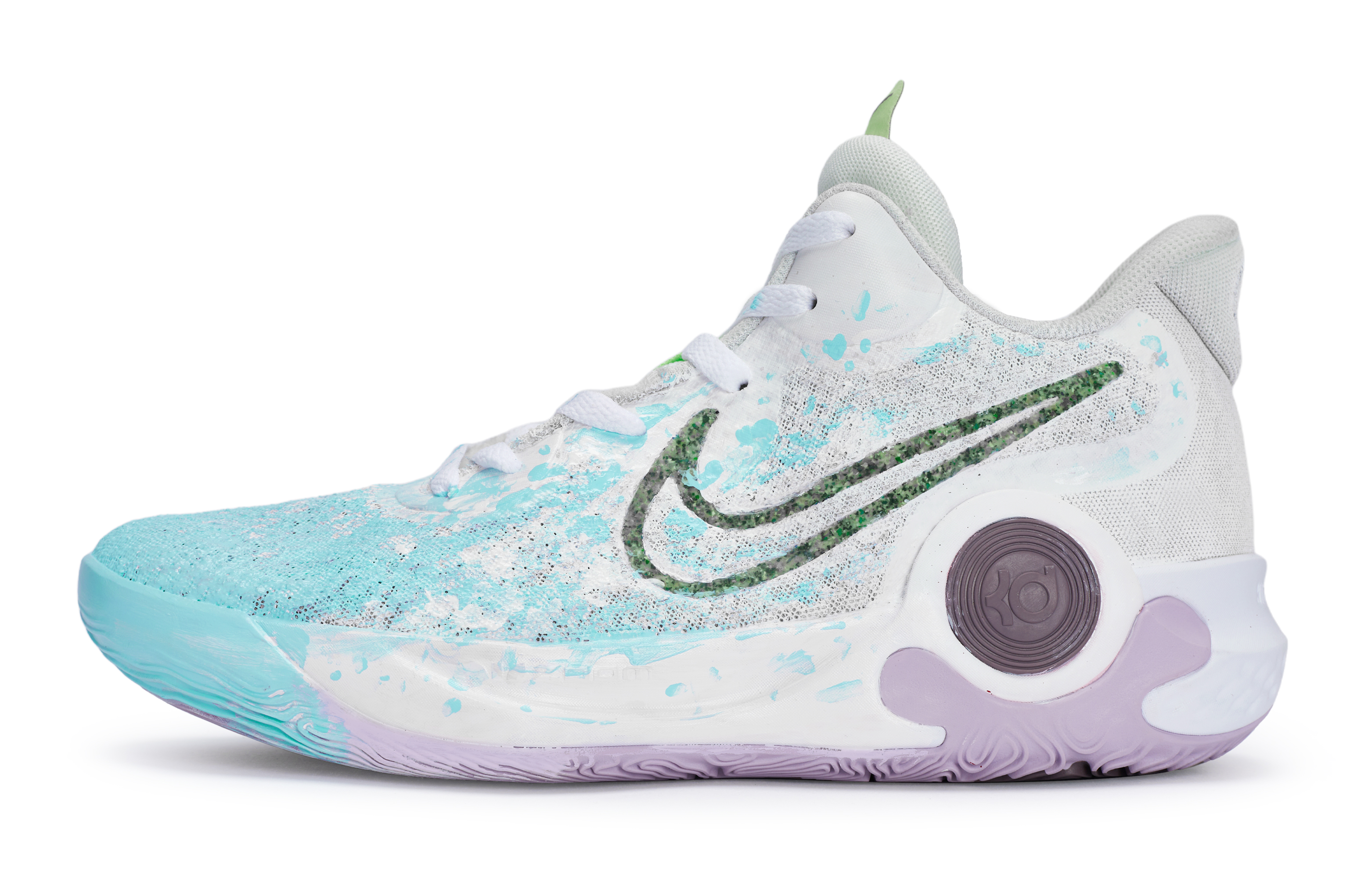 Nike KD Trey 5 IX Mid top Vintage Basketball Shoes Unisex White Blue