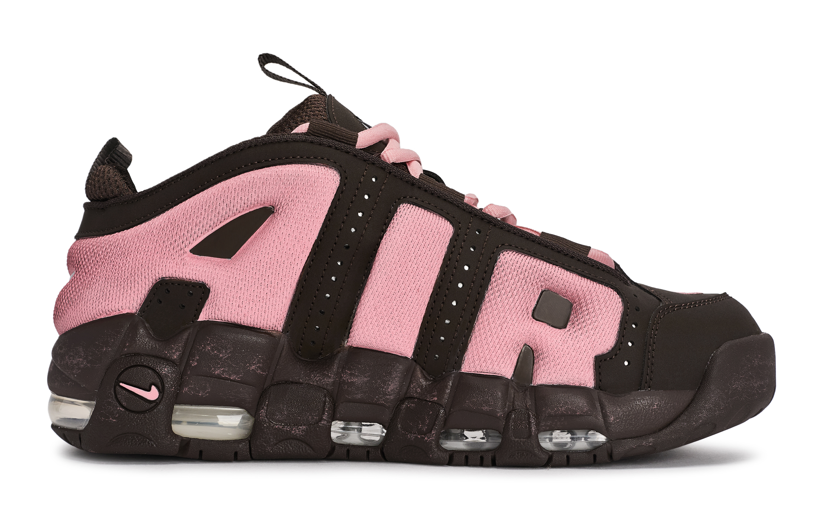 Nike Air More Uptempo 811 Manufacturing, Raspberry Cocoa, Special Shoe Box Mid top Vintage Basketball Shoes Unisex
