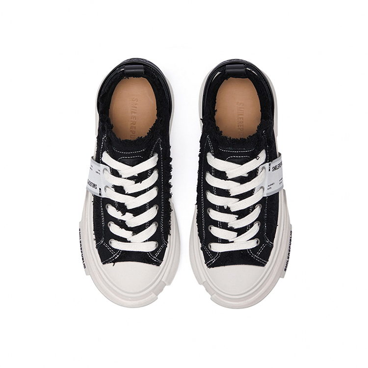 SMILEREPUBLIC INCEPTION 70S LOWS.SP Low top Canvas Shoes Unisex Black