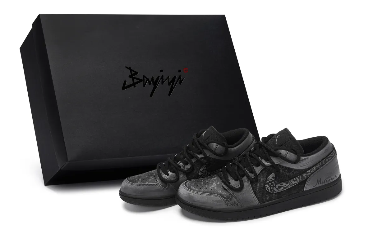 Jordan Air Jordan 1 811 Manufacturing, Meteor Crackle, Special Shoe Box Abrasion Resistant Low top