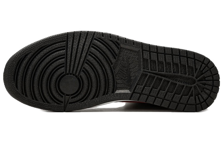 Мужские кроссовки Jordan Air Jordan 1 Retro Mid Team (черно-красные) — 黑/团队红/团队红/白 — фото 4