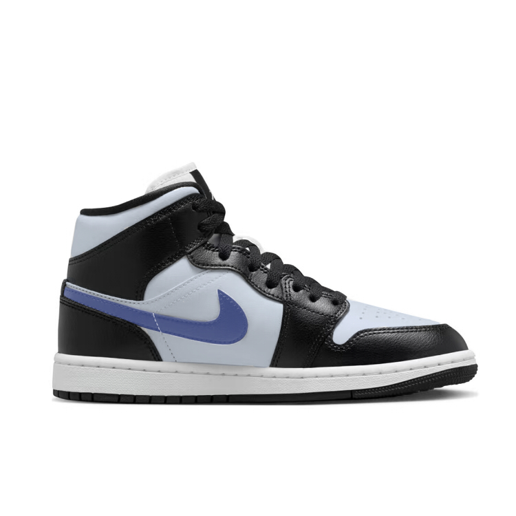 Jordan Air Jordan 1 Abrasion Resistant Mid top Vintage Basketball Shoes Women’s Black White
