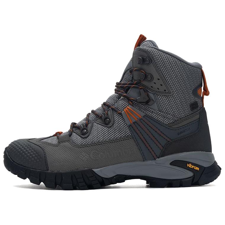 Columbia Hiking Slip Resistant Abrasion Resistant Cushioning Grip High top Mountaineering Shoes Men’s Gray