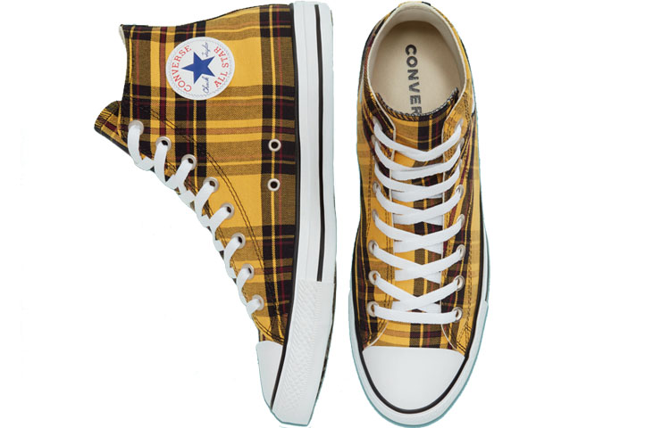 Кеды Converse Chuck Taylor All Star Plaid (черно-желтые) — Чёрный / жёлтый — фото 3