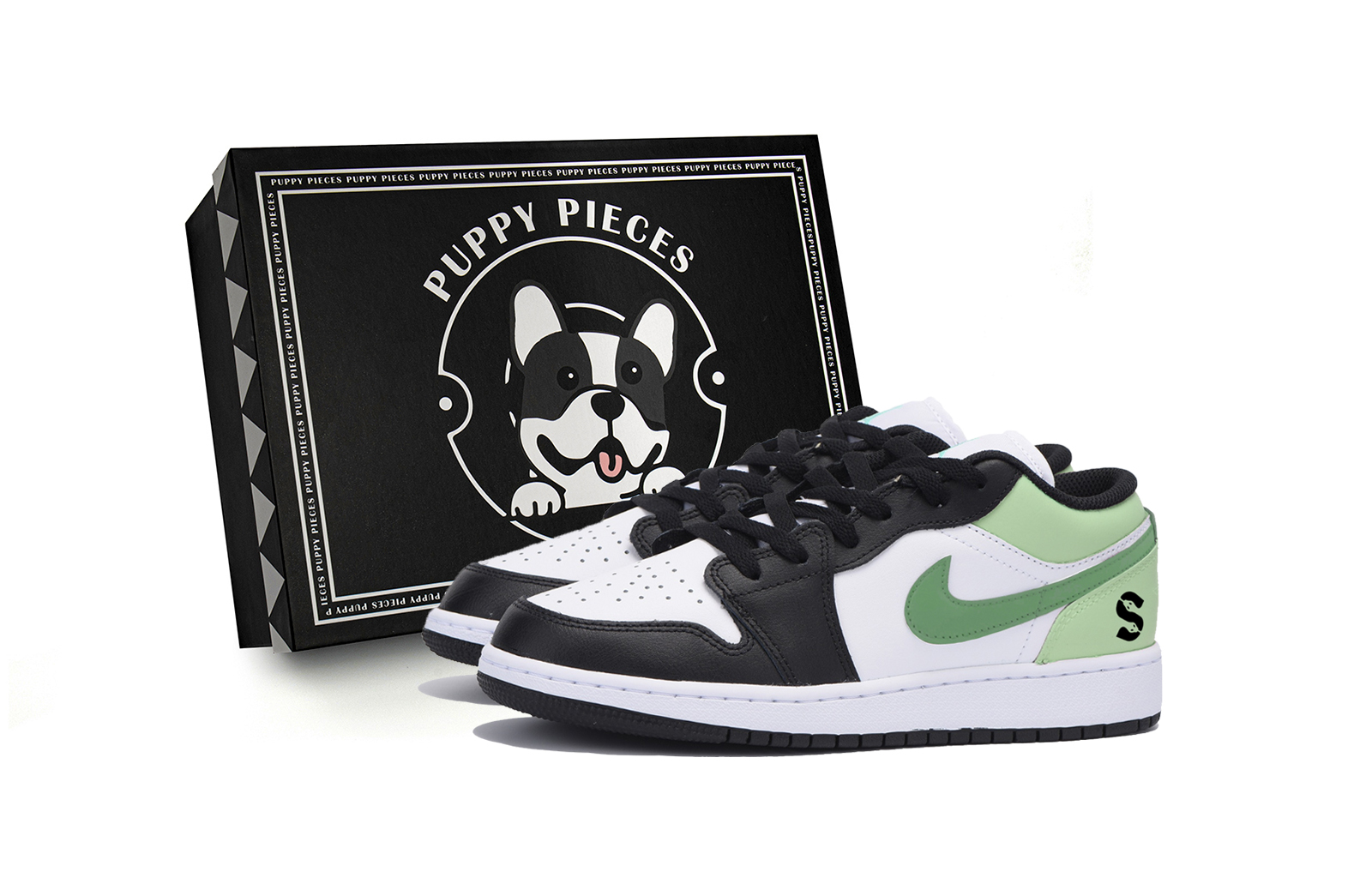 Jordan Air Jordan 1 Vintage Basketball Shoes Men’s Low Top Black Green