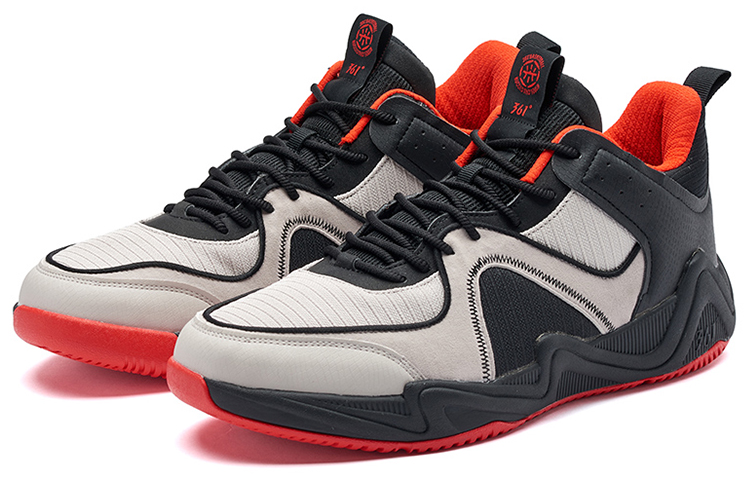 361° Brave General Basketball Shoes Men’s Low Top Black/Red