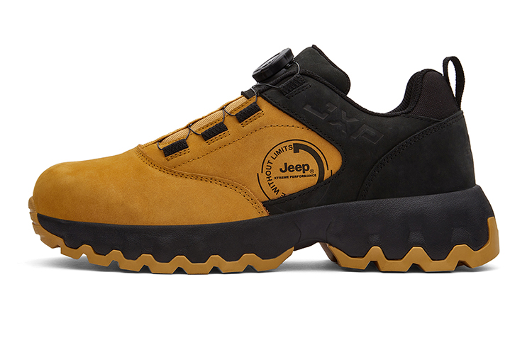 Jeep Cushioning, Wear Resistant Low top Outdoor Shoes Men’s Black Yellow