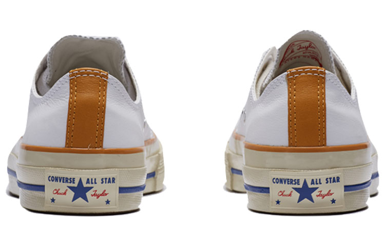 Кеды Converse All Star Chuck 70 Ox (бело-желто-синие) — Белый / жёлтый / синий — фото 5