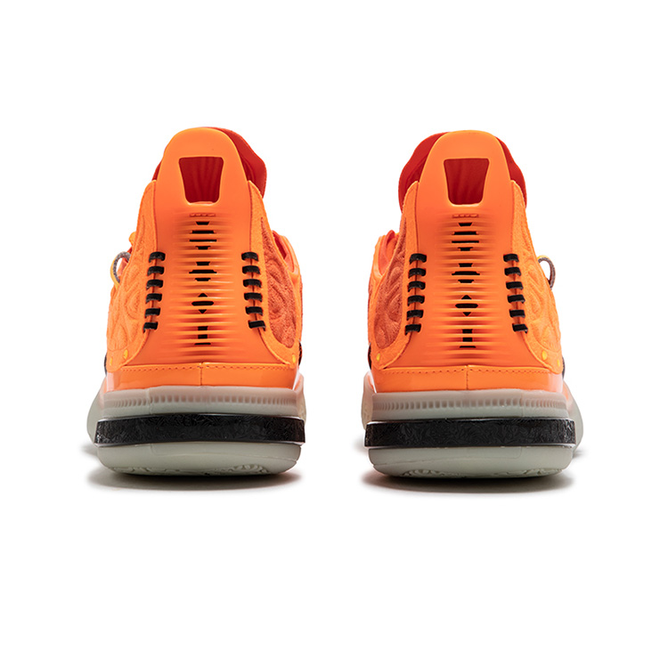 361° Slip Resistant Abrasion Resistant Low top Basketball Shoes Men’s Fluorescent Laser Orange