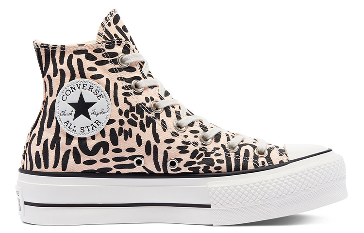 Кеды Converse Chuck Taylor All Star Hi (бежево-черные) — фото 2