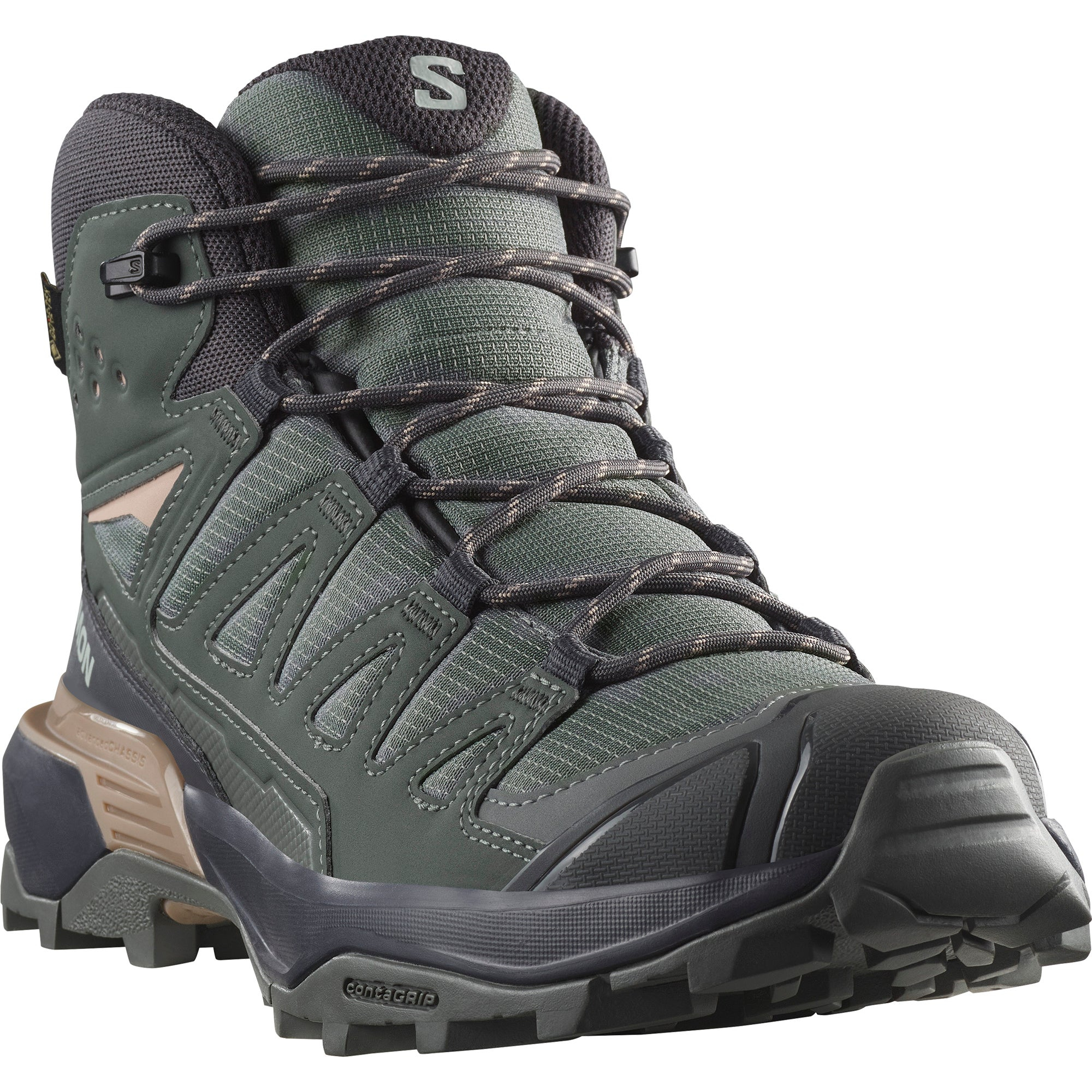SALOMON X ULTRA 360 Fabric Cushioning Waterproof And Breathable Coverage Support Mid top Hiking Shoes Women’s