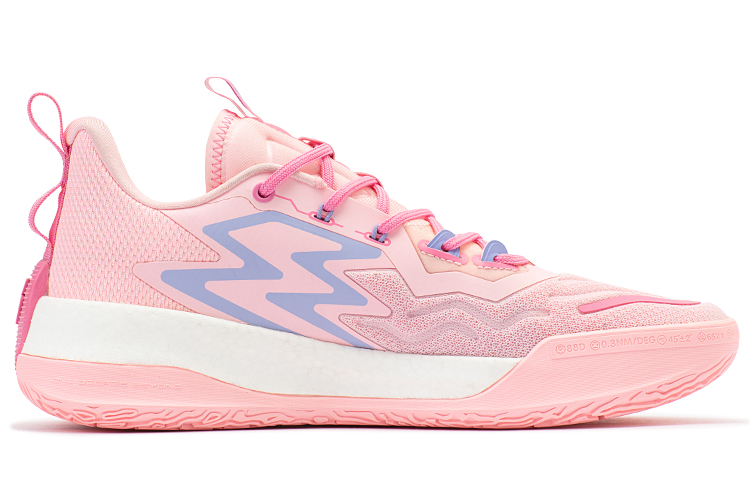 361° Big3 3.0 Pro Bougainvillea Slip Resistant Abrasion Resistant Low top Basketball Shoes Men’s Pink