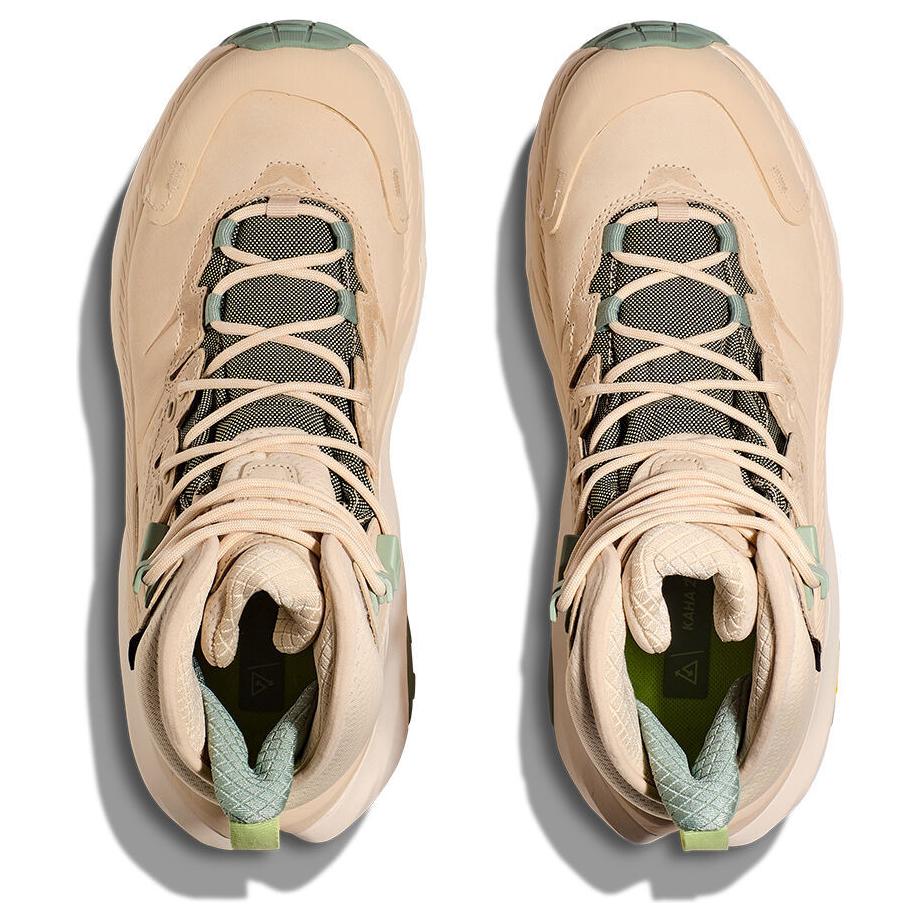 HOKA ONE ONE Kaha 2 Cushioning Slip Resistant Abrasion Resistant High top Hiking Shoes Unisex Beige
