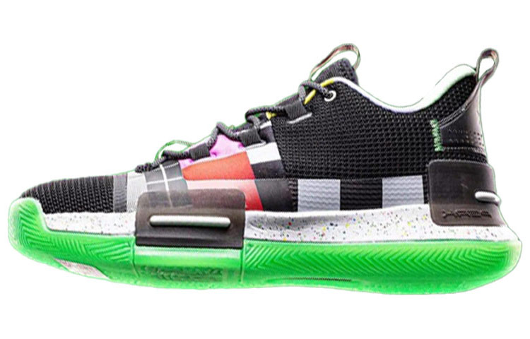 30ING x PEAK Taichi, Louis, Flash Lightweight Cushioning Low top Basketball Shoes Men’s Black Green