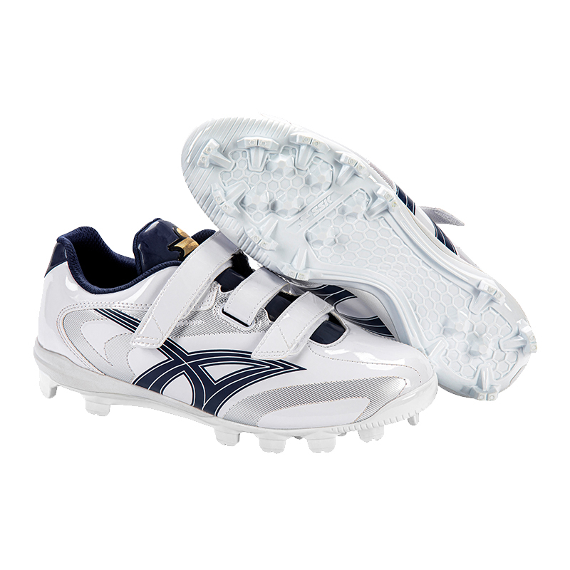 SSK Slip Resistant Abrasion Resistant Support Low top Training Shoes Unisex White Navy Blue