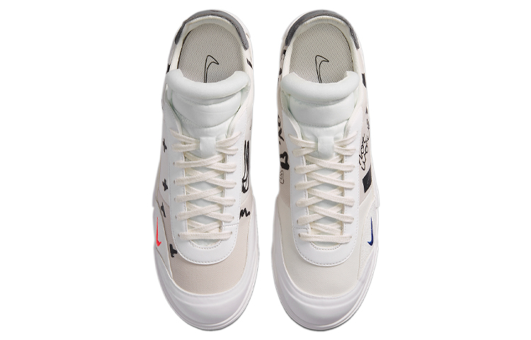 Кеды Nike Drop-Type QS (бело-черные) — фото 4