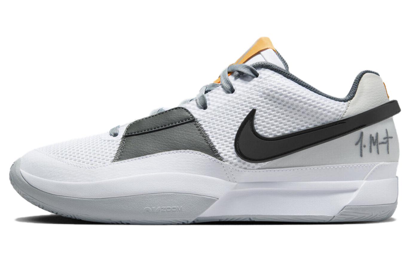 Nike Ja 1 Morant generation, comfortable and practical low-top basketball shoes, same style for men and women, white