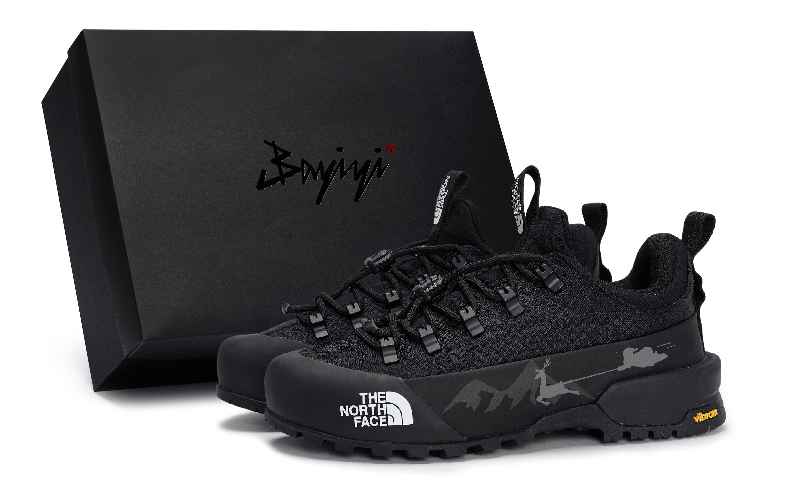 THE NORTH FACE GLENCLYFFE High Speed Deer Slip Resistant Slip Resistant Low top Hiking Shoes Unisex Black