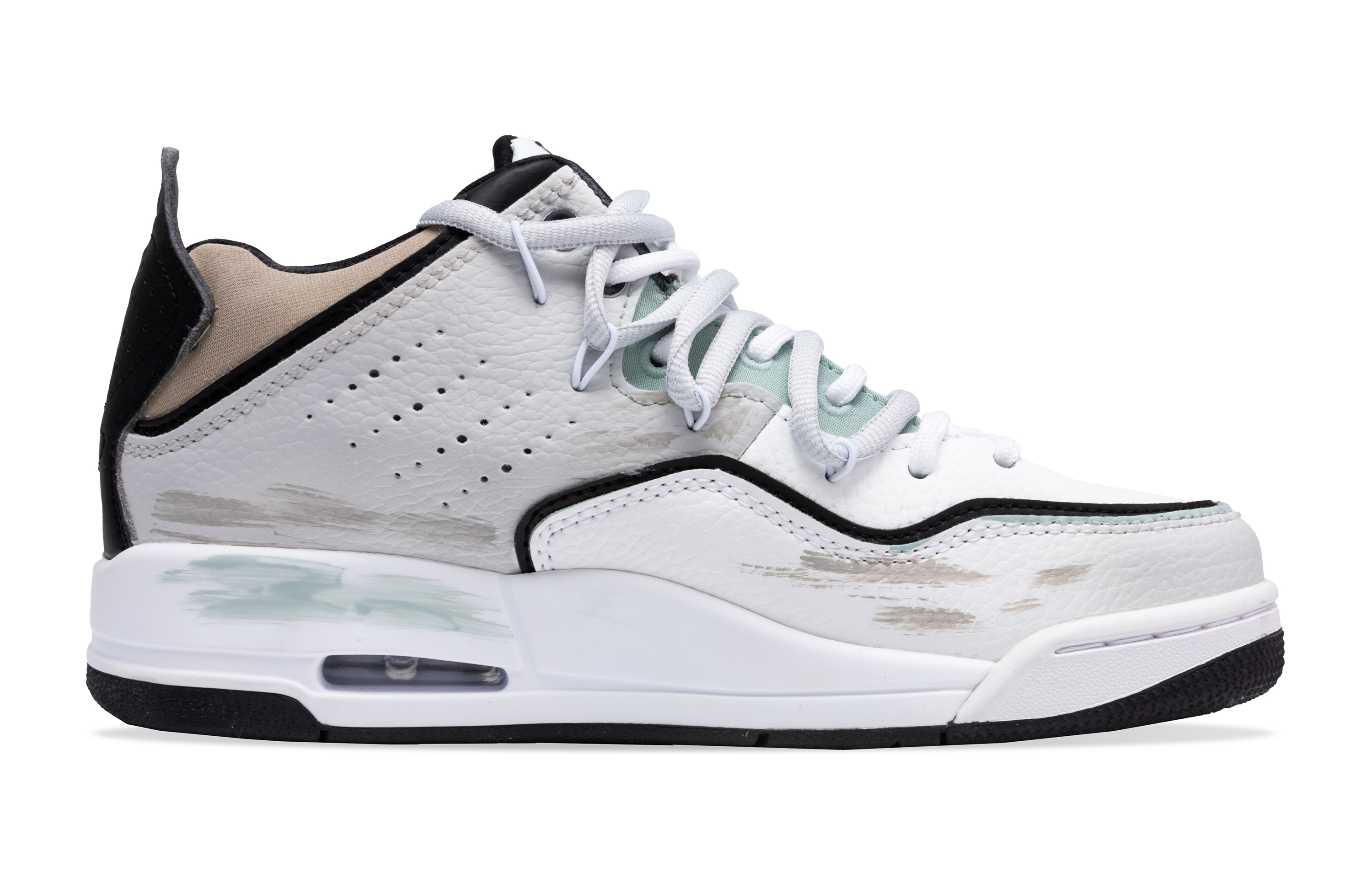 Jordan Courtside 23 Slip Resistant Abrasion Resistant Low top Vintage Basketball Shoes Men’s Gray