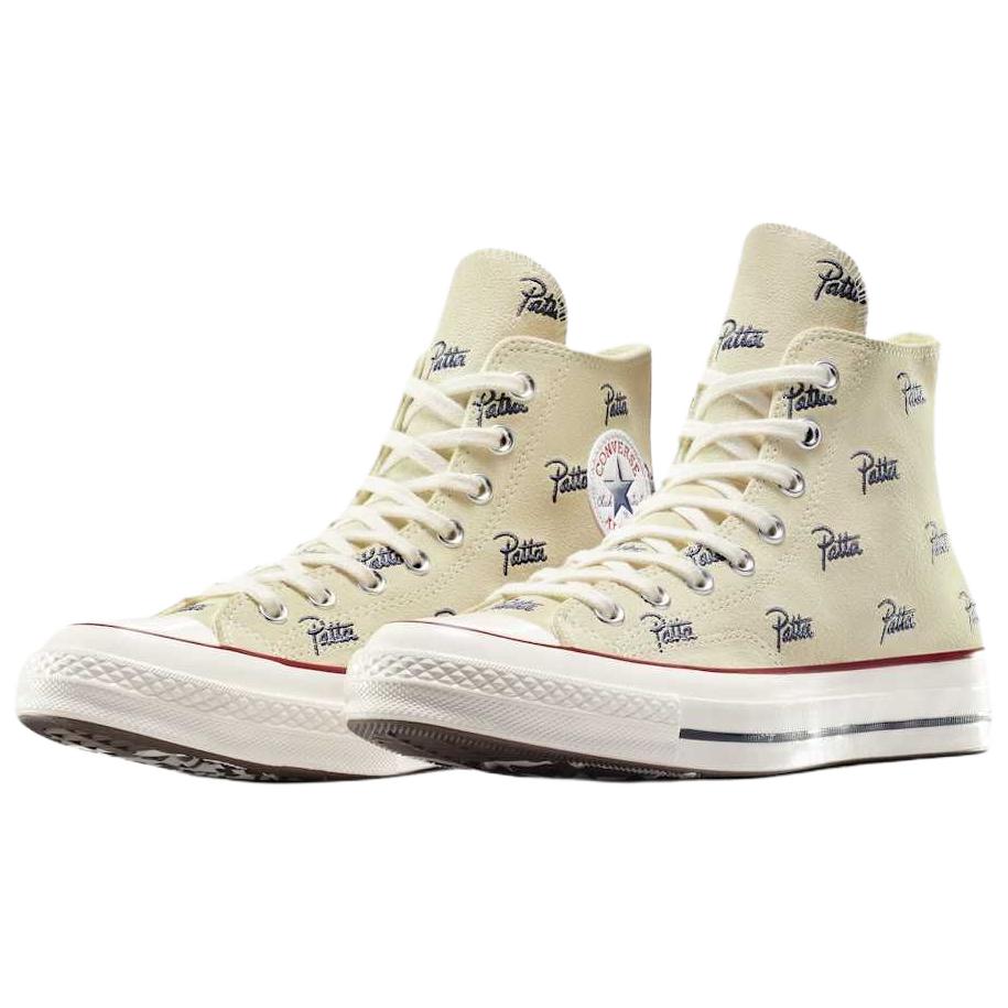 Высокие кеды Patta Converse Chuck 70 (бежевые) — фото 4