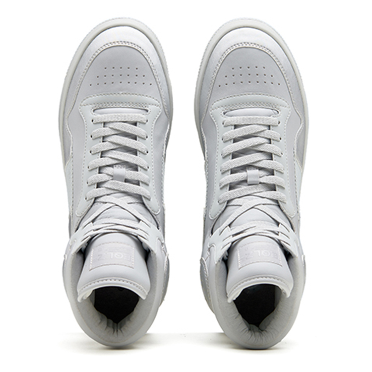 EQLZ EQUALIZER 1970 Lightweight High top Vintage Basketball Shoes Unisex Liquid Silver