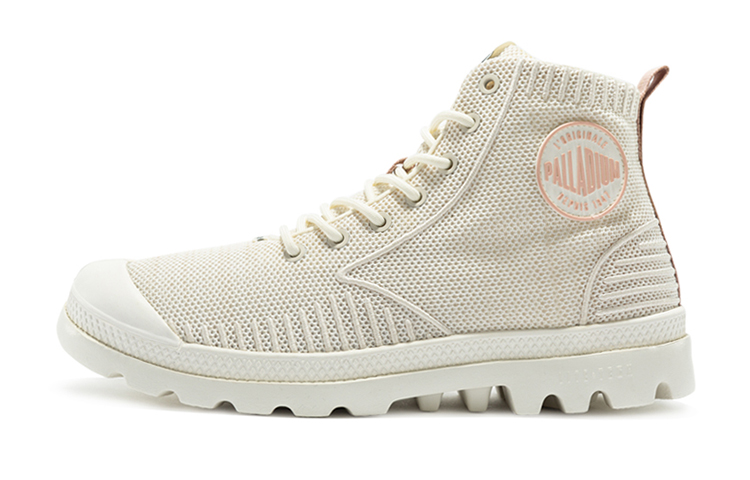 Palladium Pampa Abrasion Resistant High top Canvas Shoes Unisex Beige