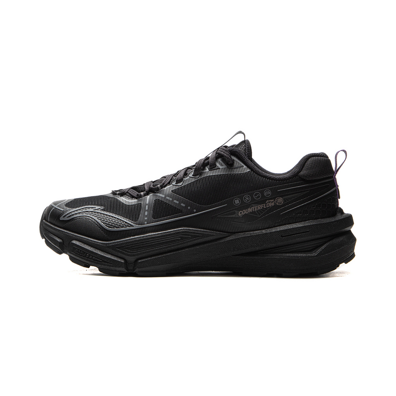 Li Ning Outdoor CF Tracing, Xinglan Low top Hiking Shoes Unisex Night Black
