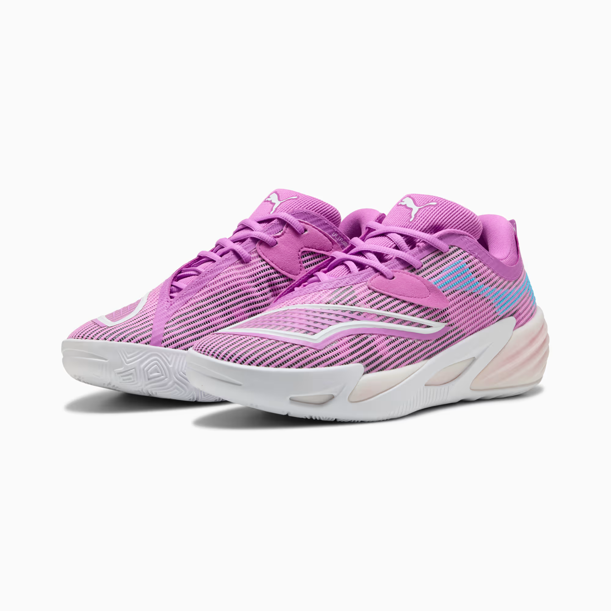 PUMA ALL PRO NITRO 2 Breathable Low top Basketball Shoes Unisex Purple