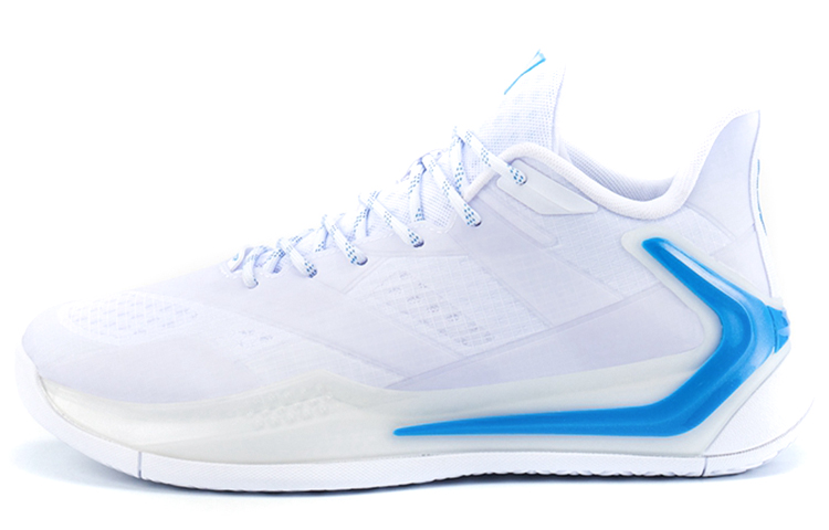 XTEP Slip Resistant Abrasion Resistant Breathable Cushioning Low top Performance Basketball Shoes Men’s New White