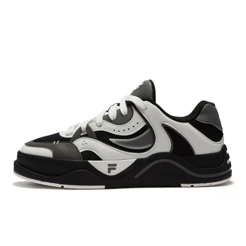 FILA FUSION 50 50 Quick Dry Low top Skateboard Shoes Men's White Black