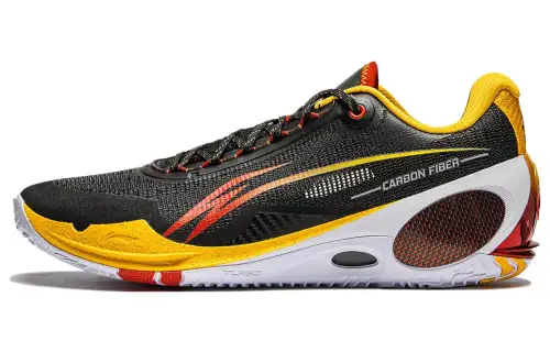 LiNing Wade 808 III Ultra comfortable and versatile wear-resistant low-top basketball shoes men's black and yellow