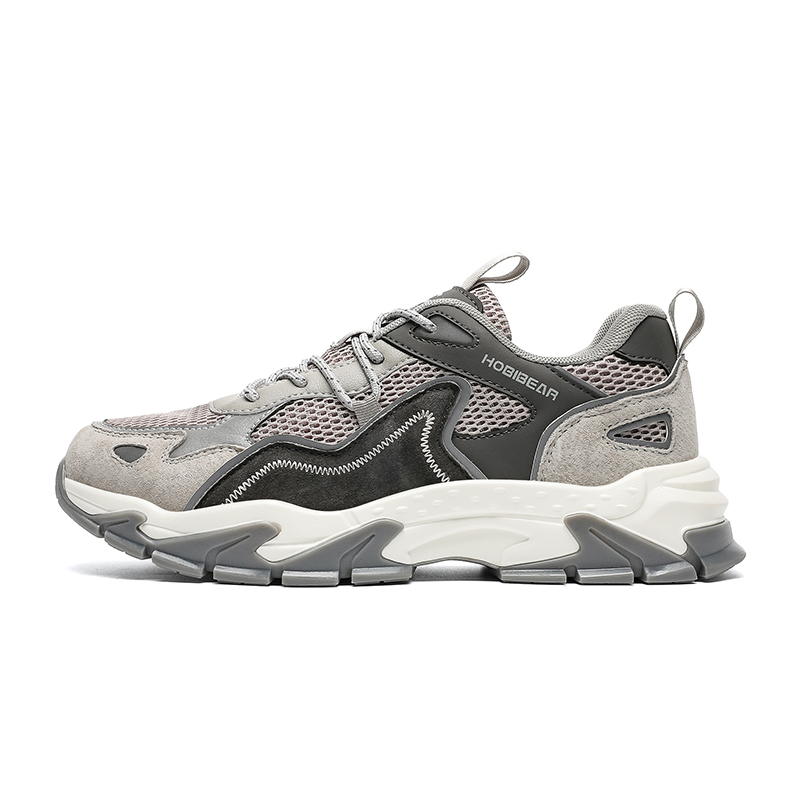HOBIBEAR Textile, Synthetic Leather Slip Resistant And Breathable Low top Casual Shoes