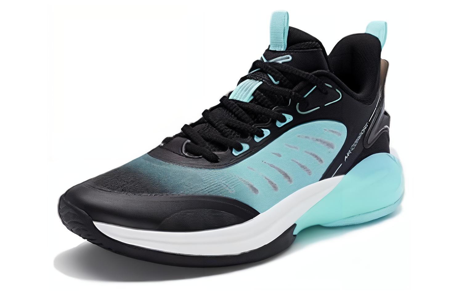 XTEP Jie Ao Abrasion Resistant Breathable Low top Basketball Shoes Men’s Black Blue