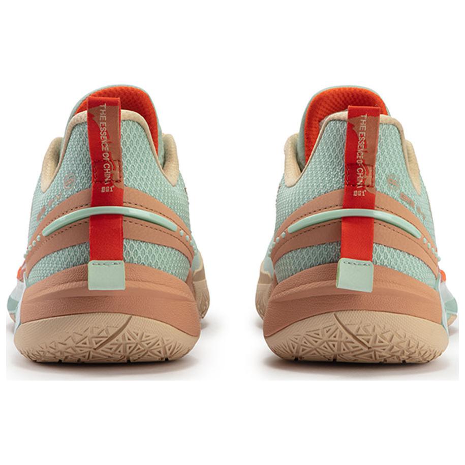 361° BIG3 5.0 Quick Comfortable And Trendy Mesh Cushioning, Wear Resistant Low top Basketball Shoes Men’s Green Orange