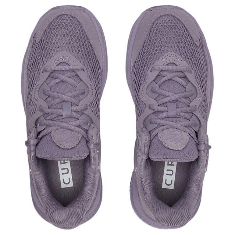 Under Armour Curry Splash 24 Slip Resistant Abrasion Resistant Low top Basketball Shoes Unisex Gray Purple