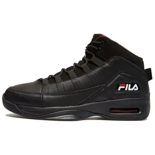 FILA Five Viz Abrasion Resistant High top Basketball Shoes Men's Black