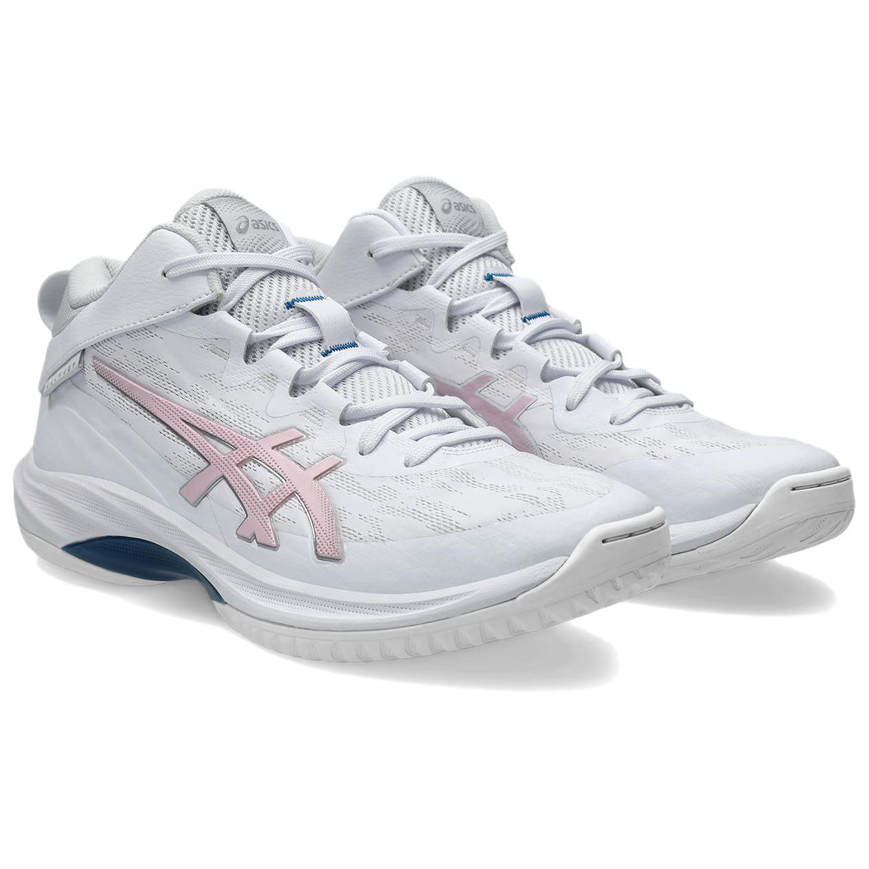 ASICS GELHOOP V17 Cushioning Abrasion Resistant Breathable Low top Basketball Shoes Unisex White Pink