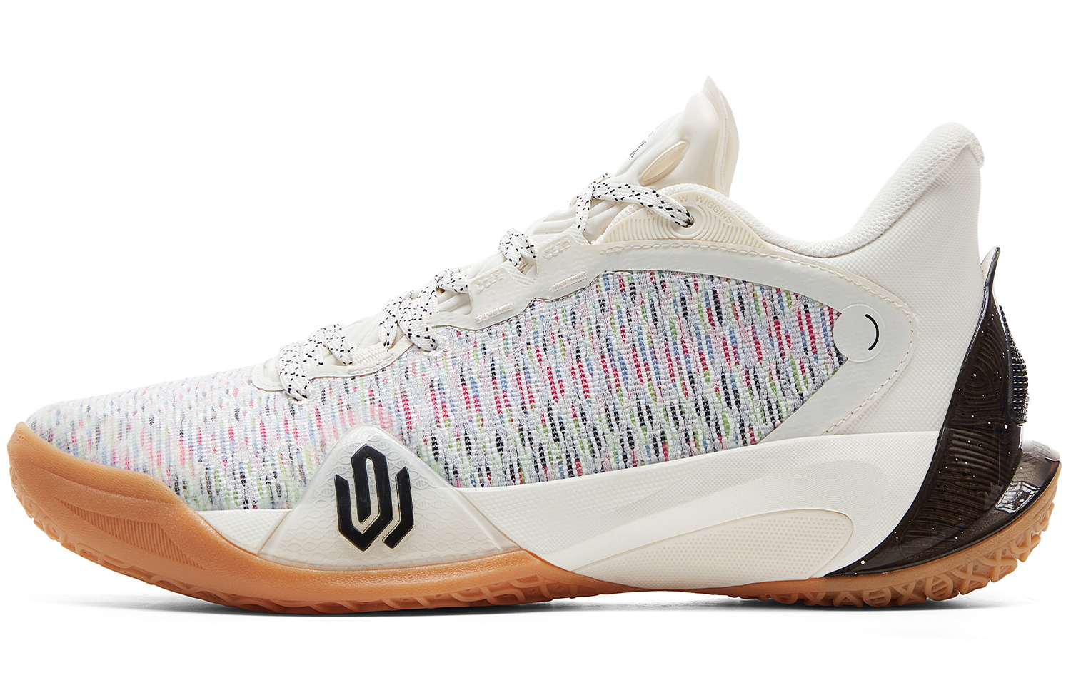PEAK Wiggins AW3 Comfortable Cushioning Slip Resistant Rebound Low top Basketball Shoes Men’s Ivory Black