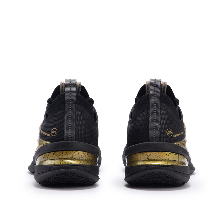 361° BIG3 5.0 Pro Basketball Shoes Men’s Low Top Obsidian Black/Crown Gold
