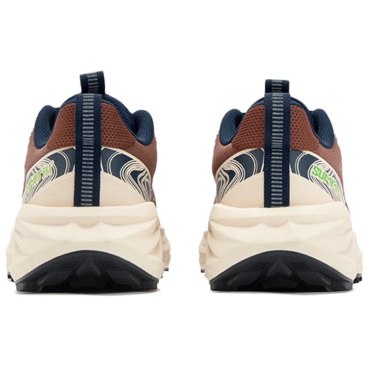 361° Yushan 3.0 Abrasion Resistant Breathable Rebound Low top Mountaineering Shoes Men’s Red Clay Brown, Light Wood