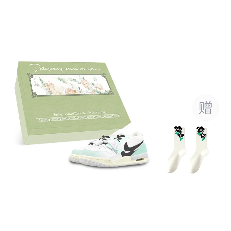 Jordan Legacy 312 Low top Vintage Basketball Shoes Men's White Green Black