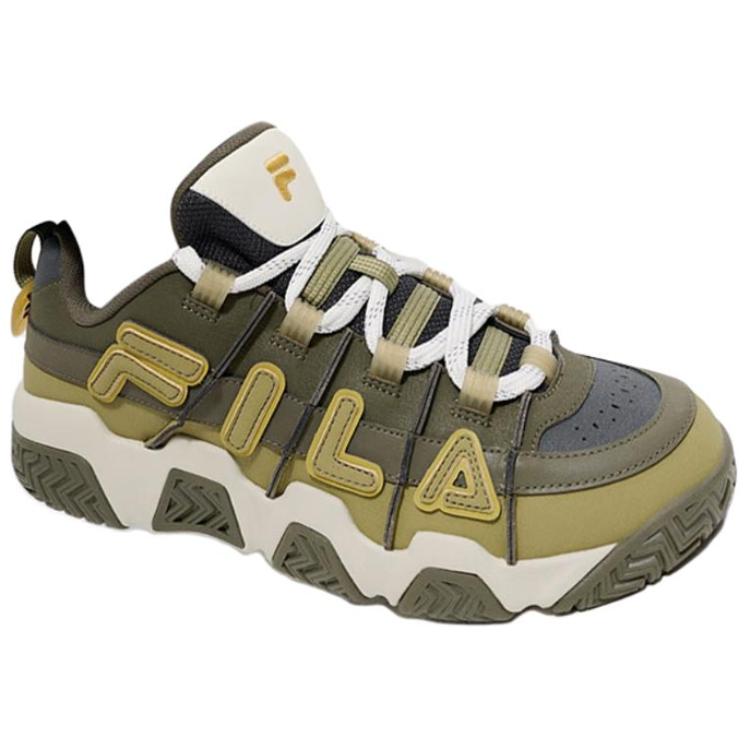 FILA FUSION BUSTER Puffy Shoes Low top Vintage Basketball Shoes Men’s Olive Green