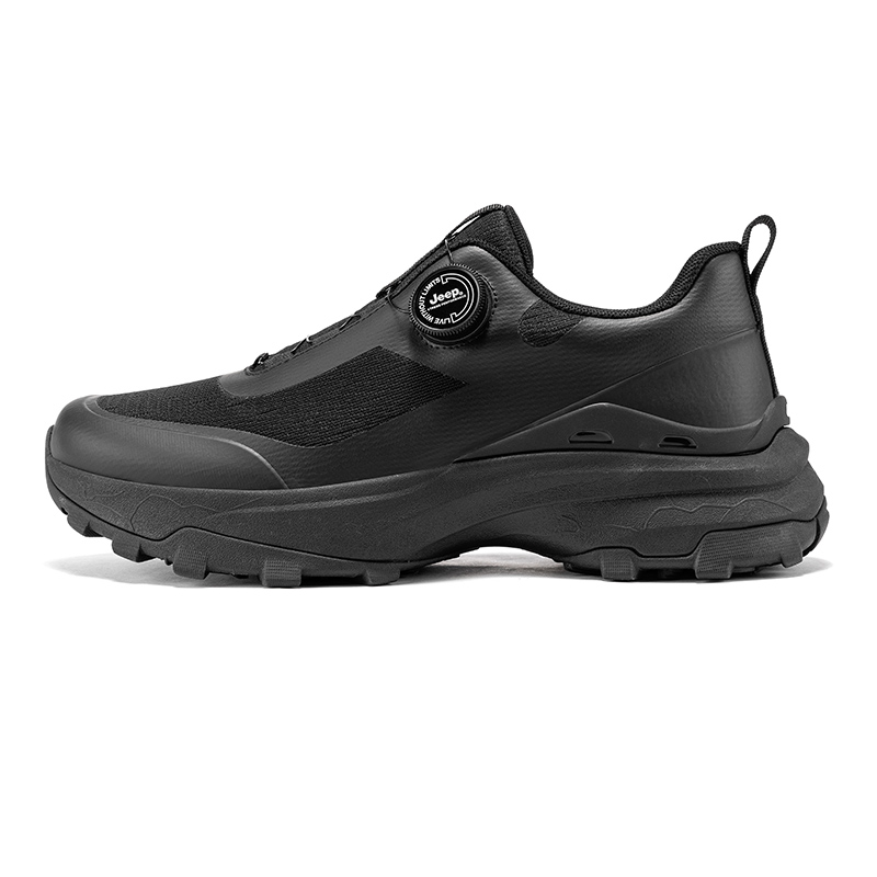 Jeep Synthetic Leather, Textile Cushioning Abrasion Resistant Slip Resistant Low top Mountaineering Shoes Men’s