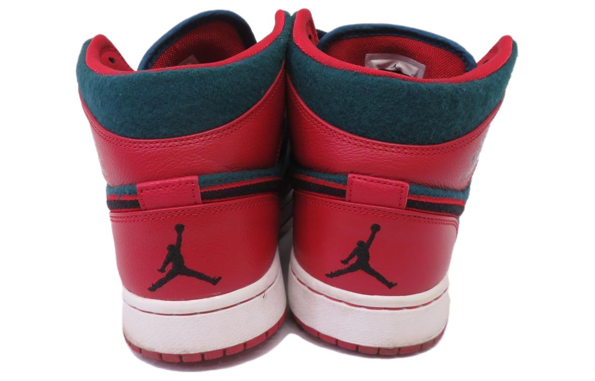 Мужские кроссовки Jordan Air Jordan 1 Mid Gym Red/Black-Dark Sea (красно-черные) — фото 5
