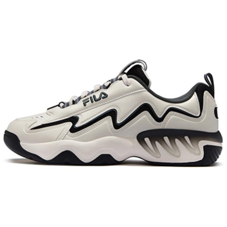 FILA FUSION Low top Vintage Basketball Shoes Men’s White Black