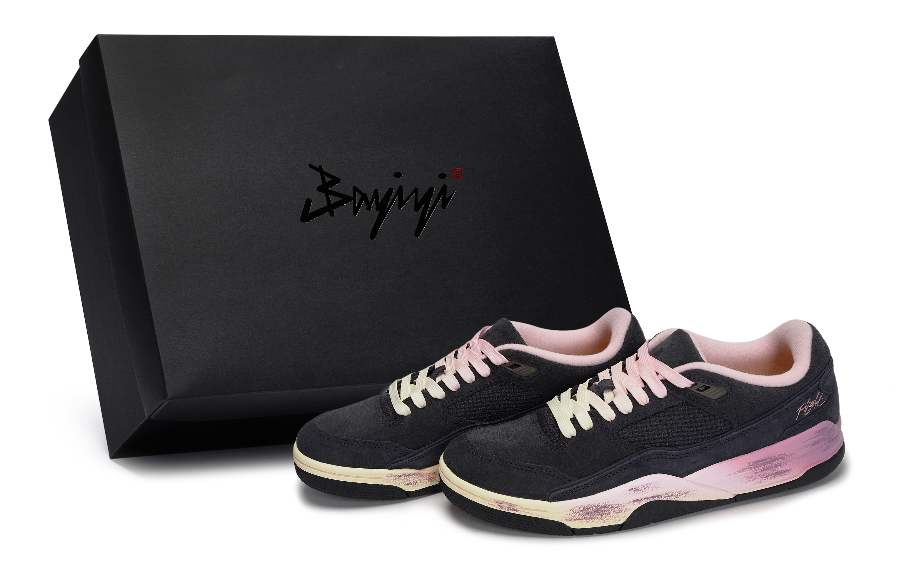 Jordan FLIGHT COURT 811 Manufacturing, Dawn Glow Shimmer, Special Shoe Box Breathable Low top
