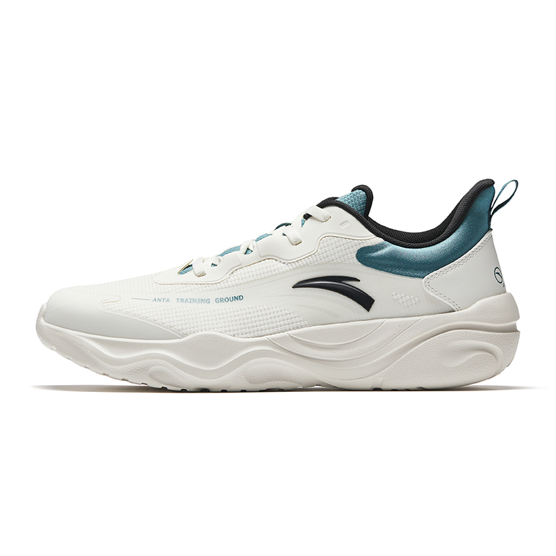 Anta Cushioning Balance Low top Training Shoes Men’s Ivory White Swift Blue Basic Black