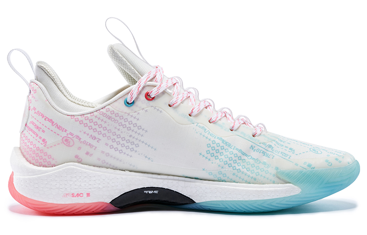 RIGORER Stop Ge 1.0 Basketball Shoes Men’s Low Top Coral White/Crystal Blue