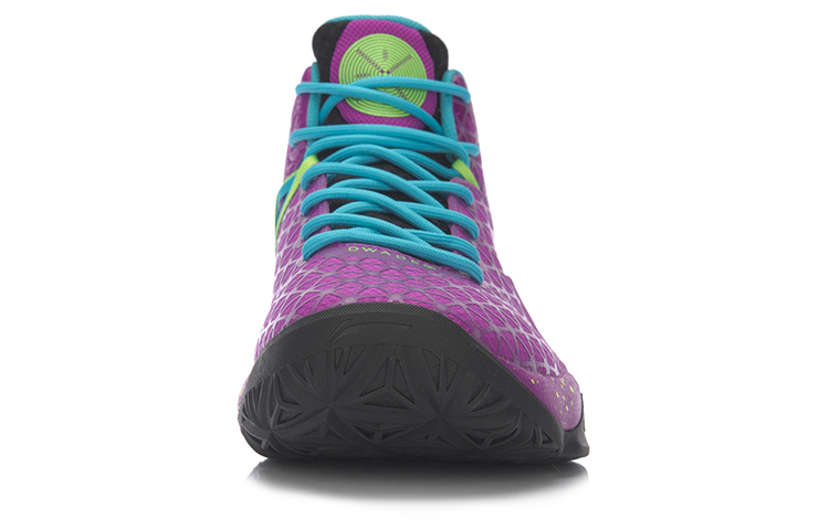 Li Ning All In Team 4 Basketball Shoes Men’s Mid Top Purple/Blue