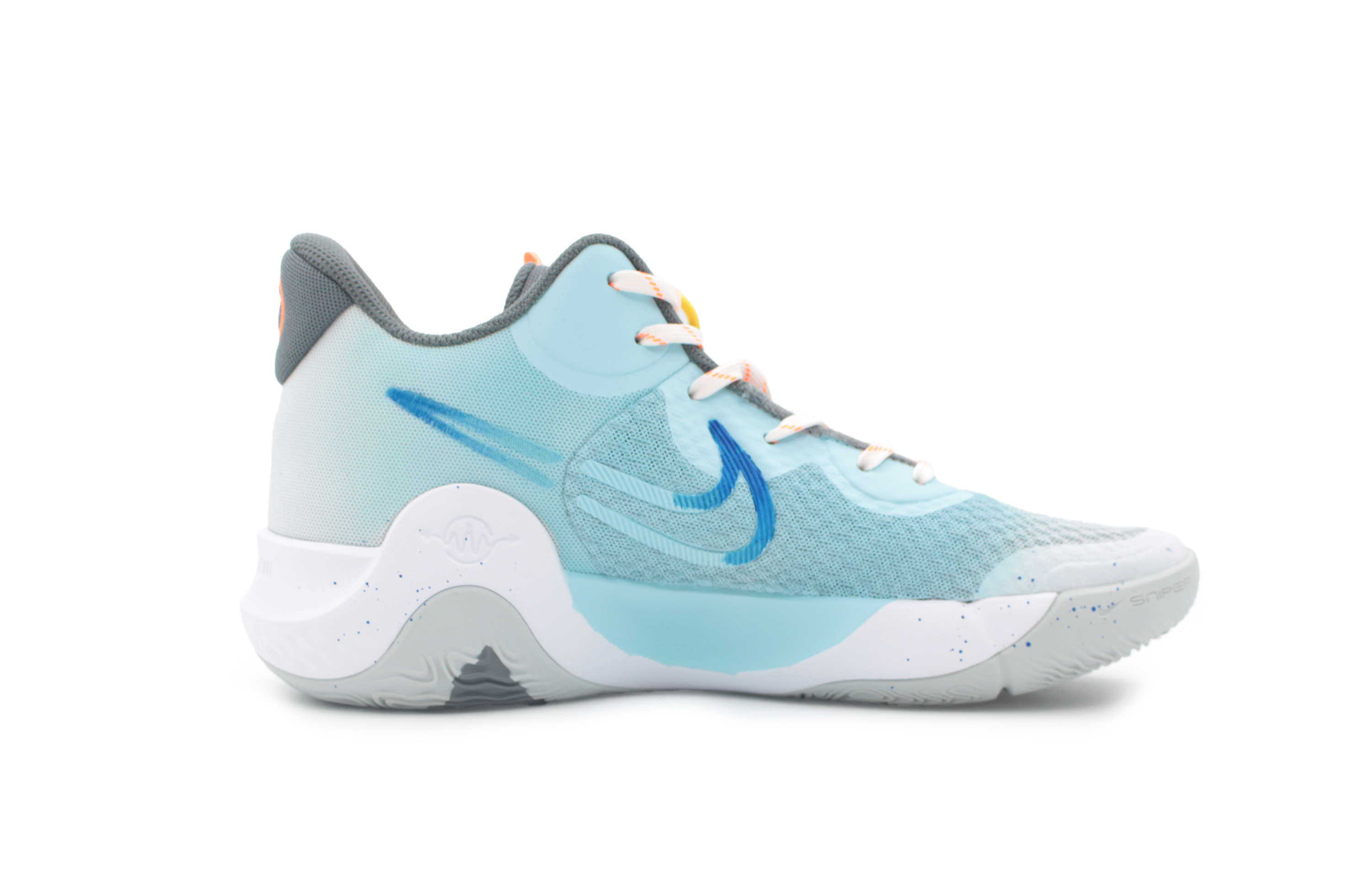 Nike KD Trey 5 IX Mesh Slip Resistant Abrasion Resistant Mid top Basketball Shoes Unisex Blue
